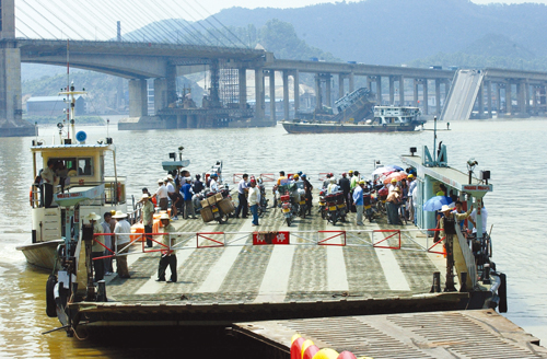 广东九江战备码头重新启用