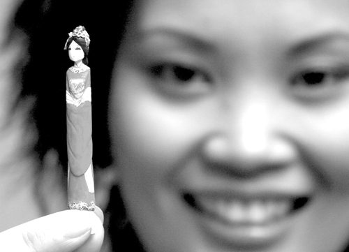 至今已制作完成中国古代四大美女,红楼梦人物,卡通人物等多组粉笔雕刻