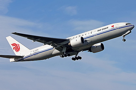 资料图:中国国际航空公司波音777客机