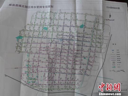 威县对地下管网的铺设做了详细规划. 肖光明 摄