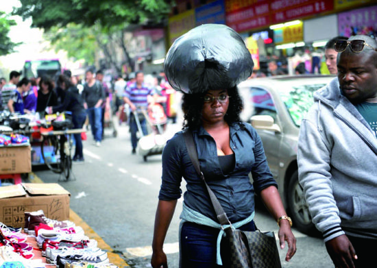 广州街头的非裔人士