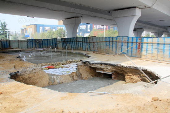 塌方现场 图：CFP