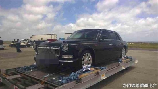 由国航的波音747运送的红旗L5