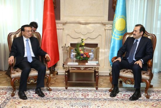 中哈总理第二次定期会晤在阿斯塔纳举行