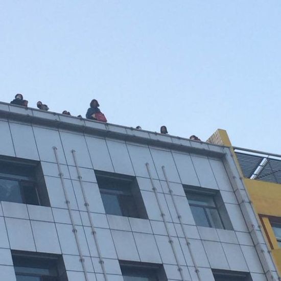 事发现场。图片来自网友