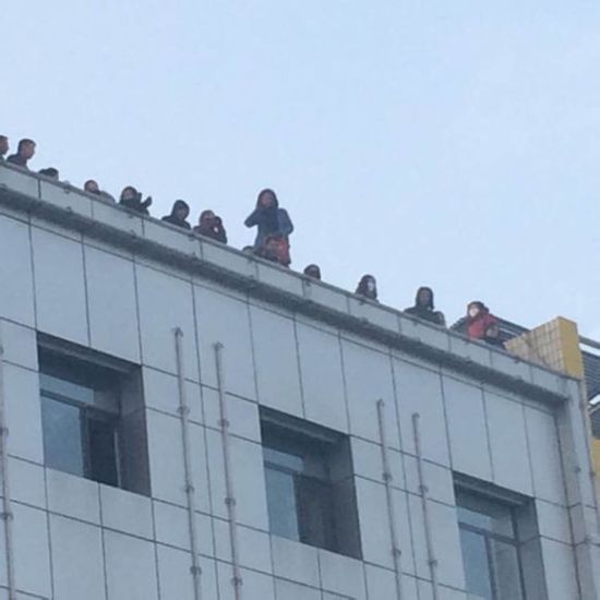 事发现场。图片来自网友