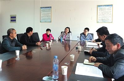 江西省丰城市信访局接待室，中央信访督查组约谈信访人。新京报记者 贾世煜 摄