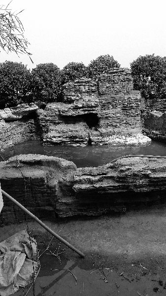 市民提供的4月拍摄的照片，显示楼顶疑似有水池