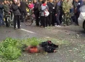 安阳爆炸：路人载煤气罐发生爆炸 