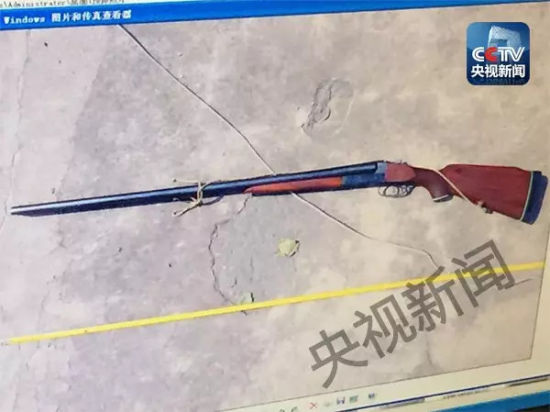 犯罪嫌疑人行凶使用的“鹰牌”双筒猎枪