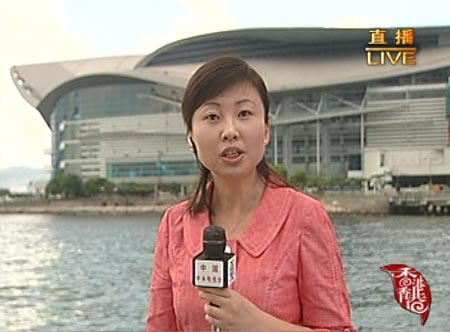 组图cctv4记者赵晶香港报道