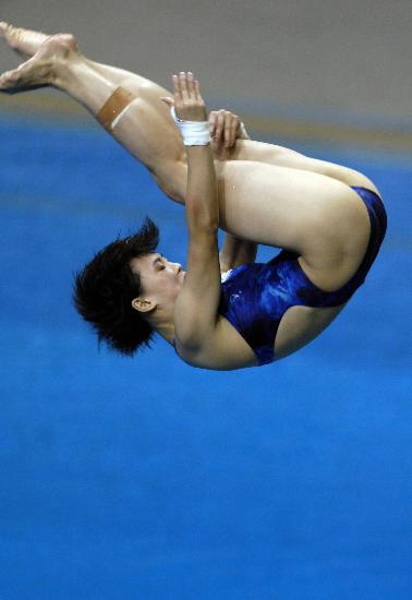 图文跳水――李婷女子3米板预赛领先2