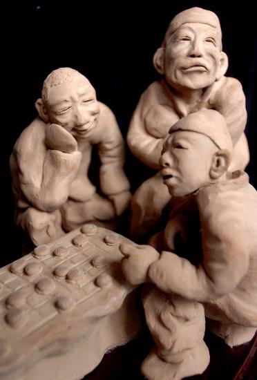 图文:古城泥塑(3)