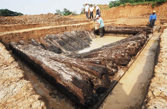 图文扬州发现中型西汉古墓1