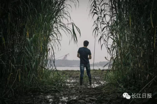 距离"东方之星"倾覆，已过72小时，作为船上三名大副中，唯一失联的刘先禄，生还机会渺茫。4日上午，刘先禄的儿子刘超，来到沉船现场对岸，远远眺望隐没在江水中的客轮（如图）。