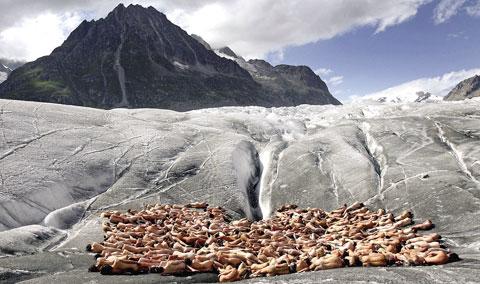 冰山群裸为环保