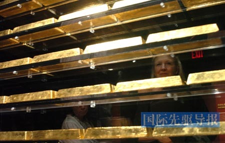 　　美联储的黄金储备是否安在是个谜。本报记者 赵鹏/摄