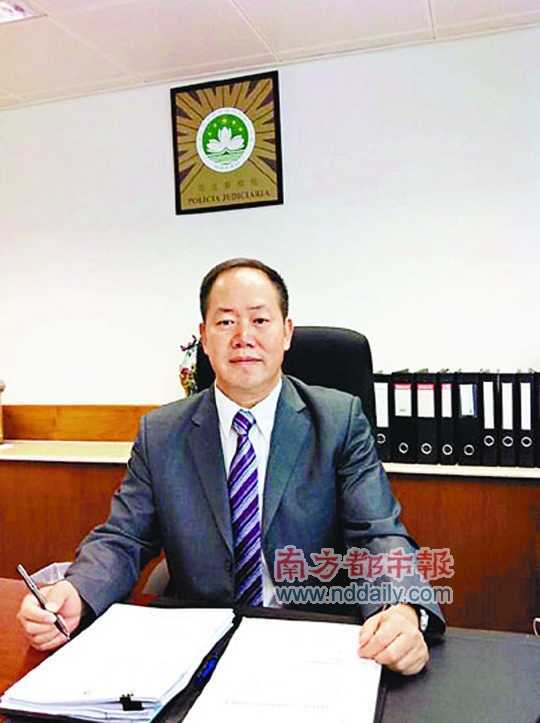 　　澳门司法警察局博彩及经济罪案调查厅“一哥”张建华。网络图片