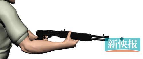 　　事发一德路，一施工工人背部中钢珠弹；广州警方昨日劝谕涉案人员自首