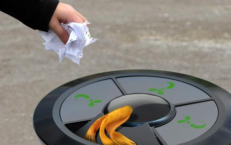 可自动降解垃圾的环保垃圾桶