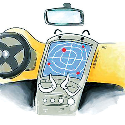 　　卫星导航系统已成为人们出行必备 