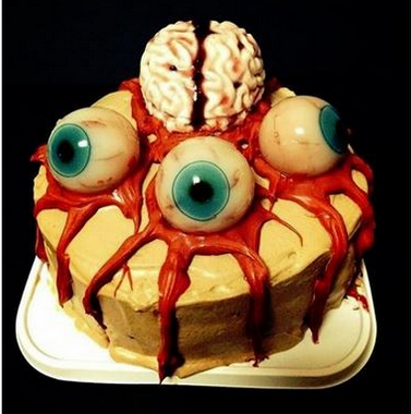 惊悚版圣诞节蛋糕（图片来源网络）