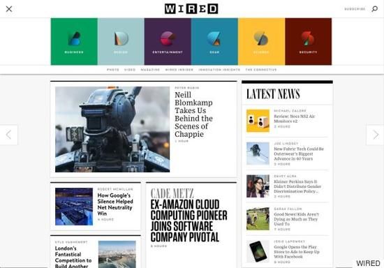 《连线》杂志网络版新页面