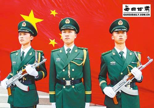 组图甘肃武警卫士换新装