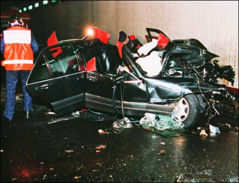 戴妃车祸前后照片