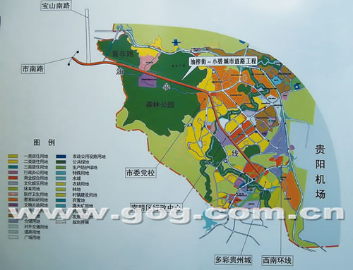 连接贵阳市中心区与龙洞堡片区的重要通道——"油小线"昨日开工走向