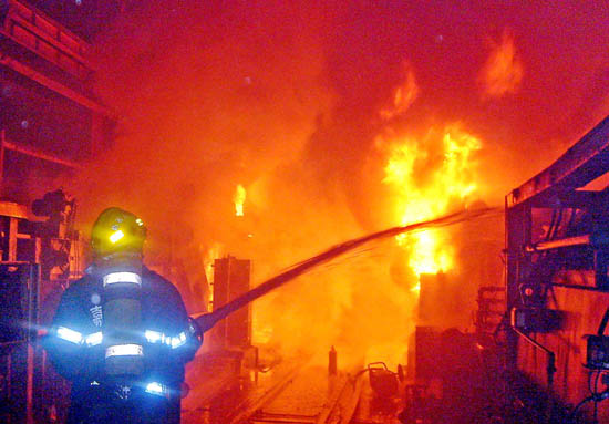图文:火灾现场