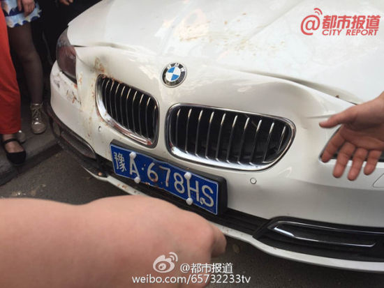 郑州交警开宝马撞死半岁婴儿