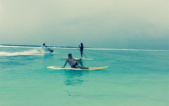 ▲何利平在马尔代夫 图 |受访者提供