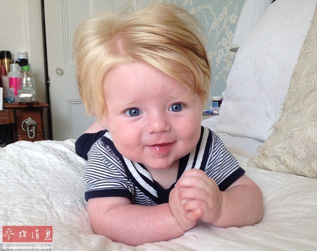 国外父母晒宝宝个性发型