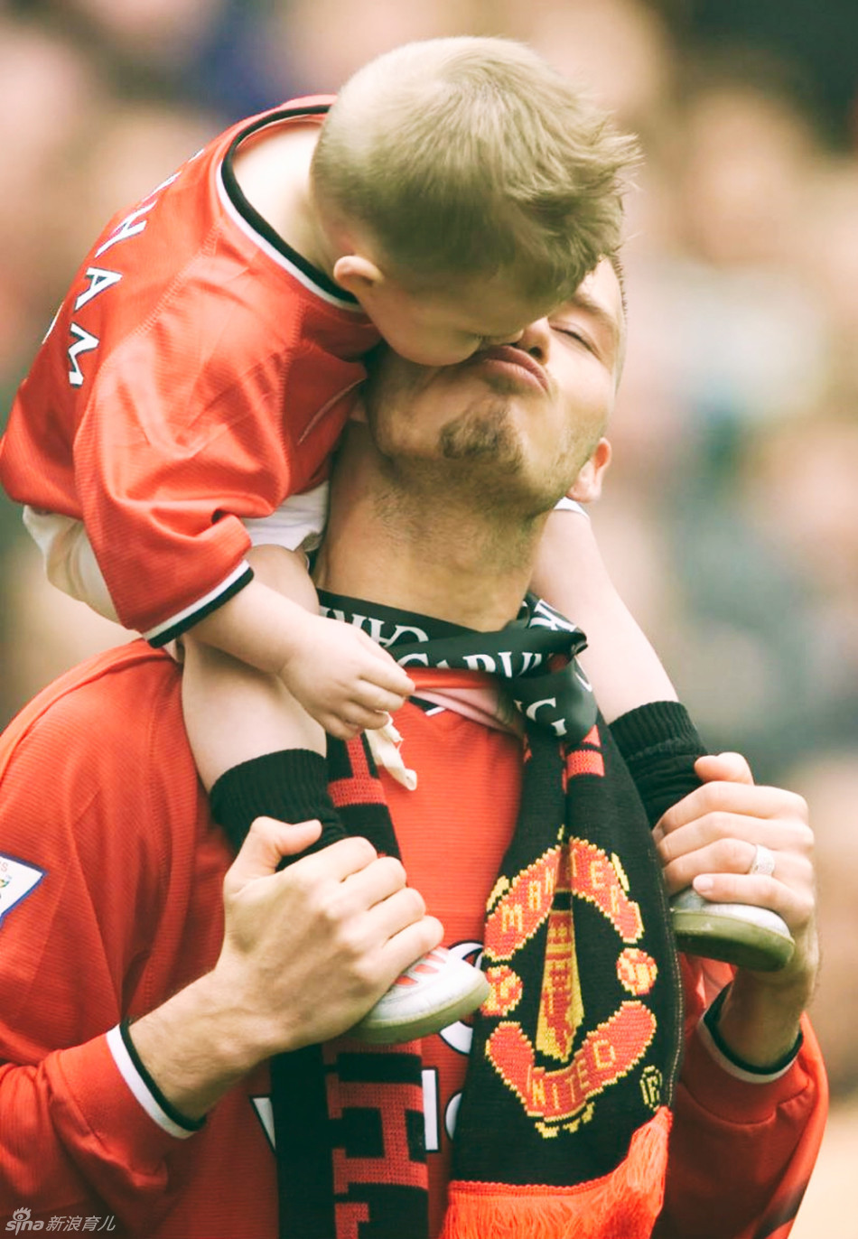 全世界最帅的父子小贝和小布