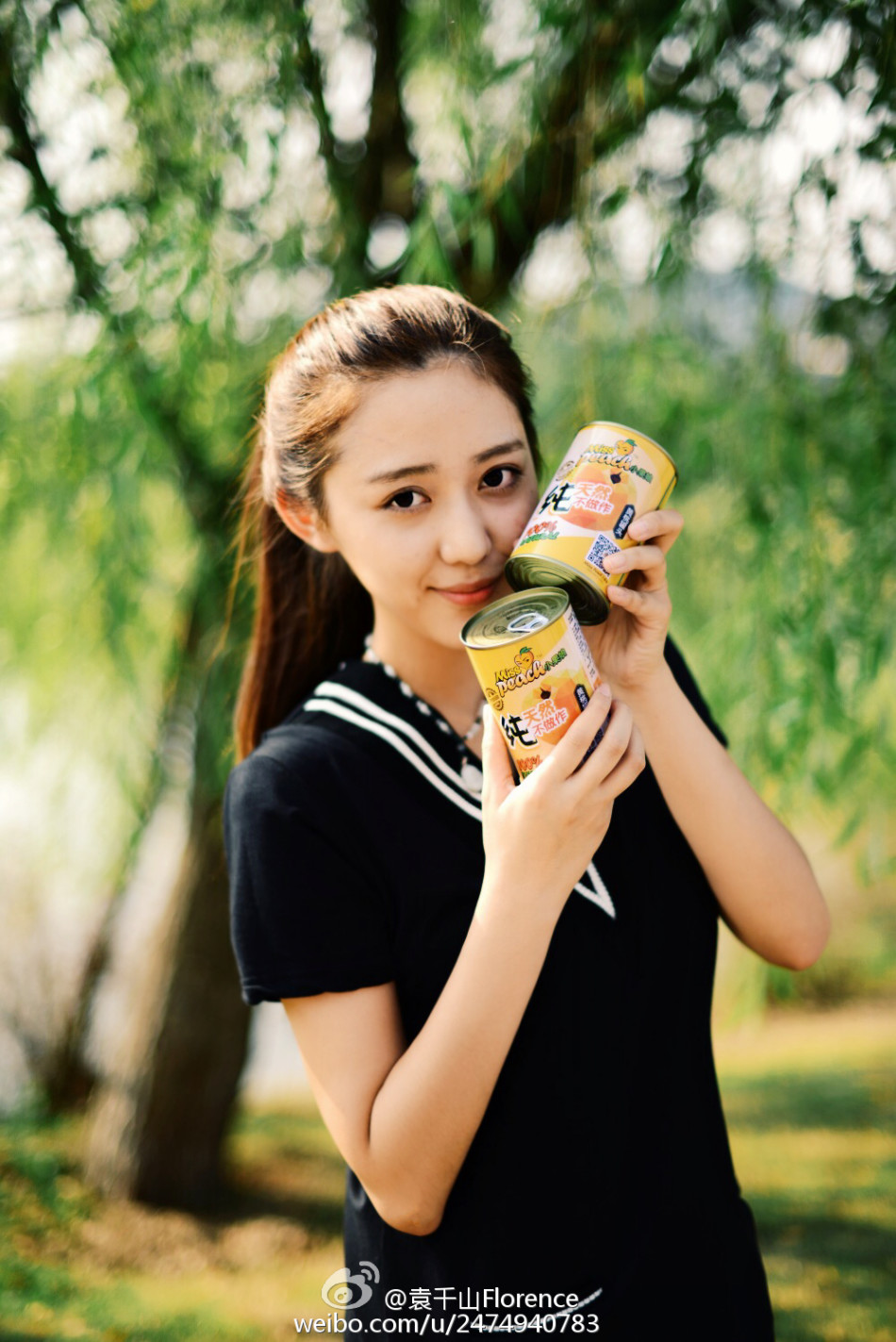 组图中传校花电眼勾人娇俏甜美少女味