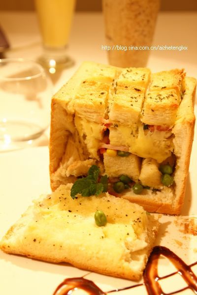 让人感觉幸福到爆的甜品-枫多士(冰淇淋吐司盒)