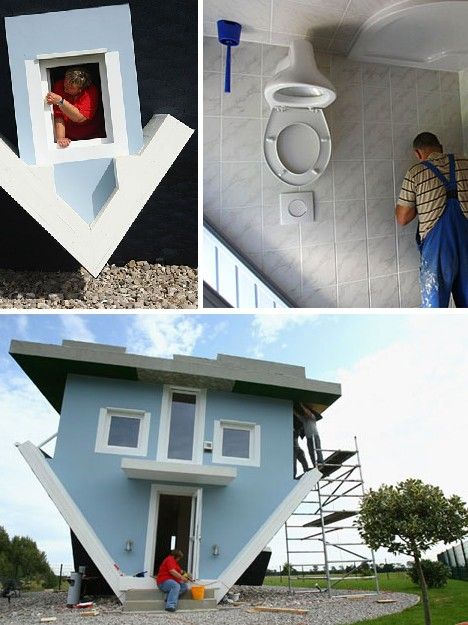 十大令人叫绝倒置房子