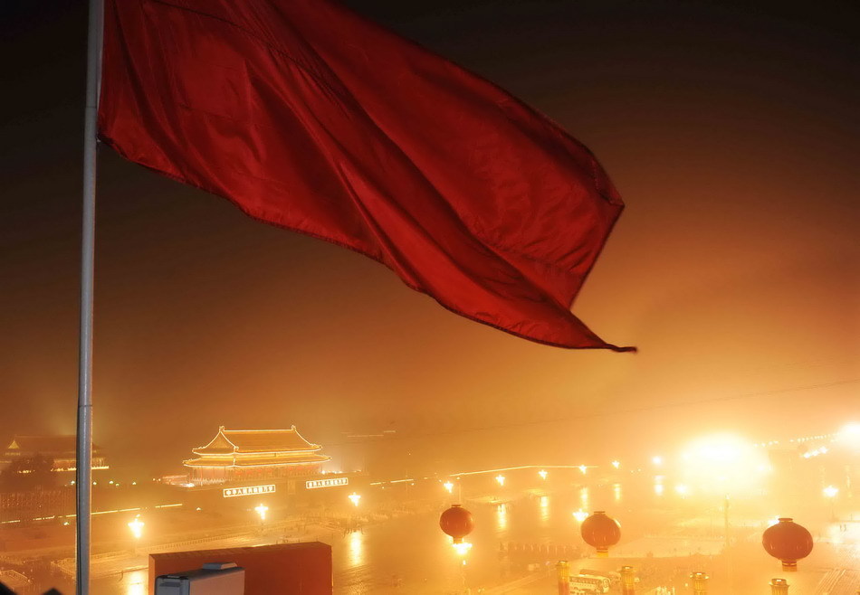 北京天安门广场灯火辉煌