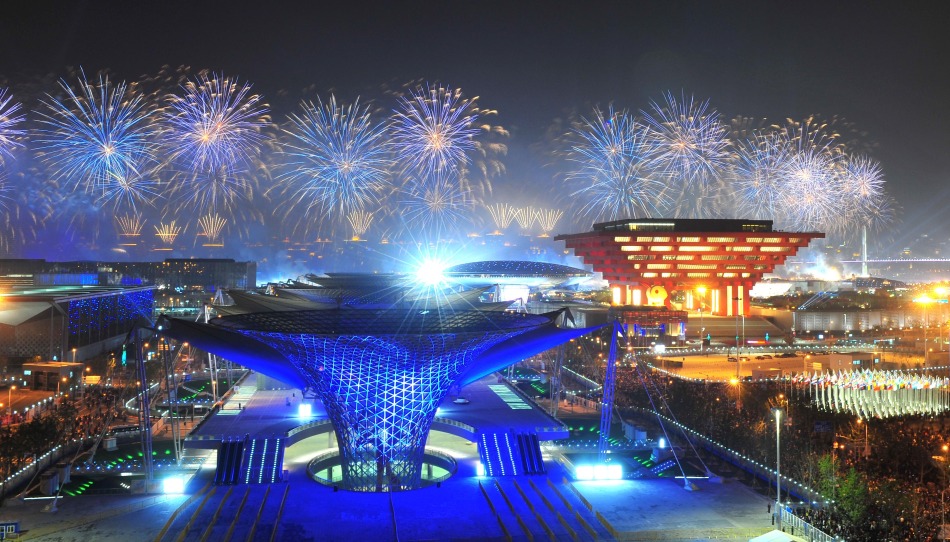 上海世博会开幕式上演焰火表演_高清图集_新浪网