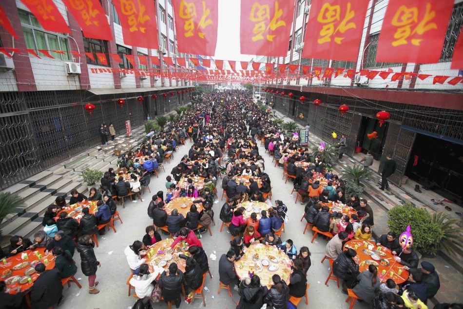 浙江瑞安近2万人同吃千年传统百家宴_高清图集_新浪网