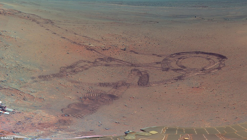 火星表面地形全图图片