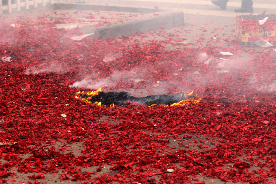 山西省太原市燃放开门炮