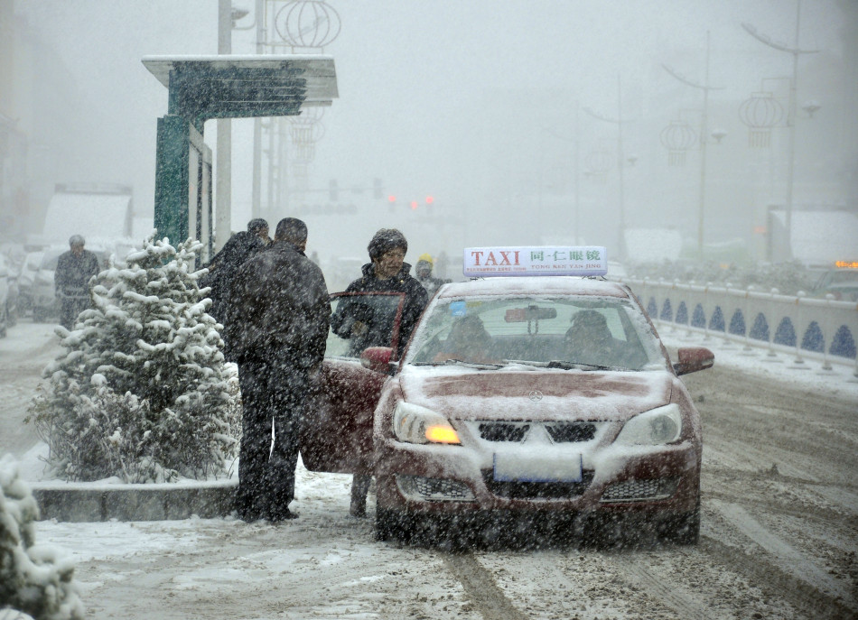 内蒙古呼伦贝尔普降大雪