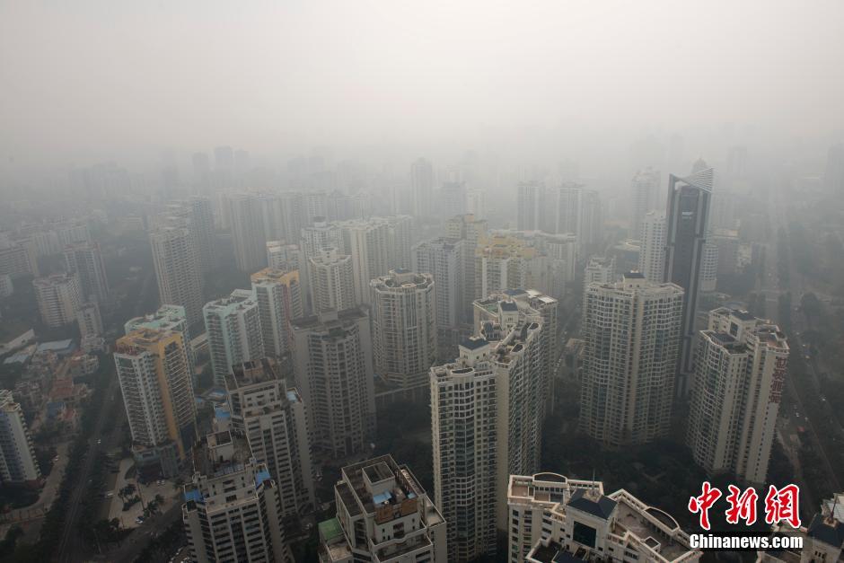 空气优等生海口被雾霾攻占现中度污染