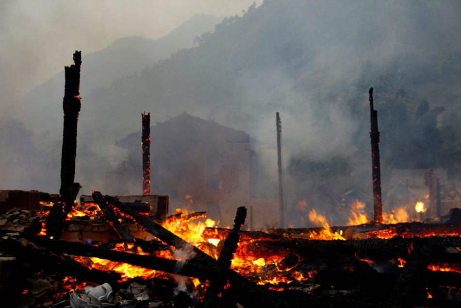 地震后的火灾