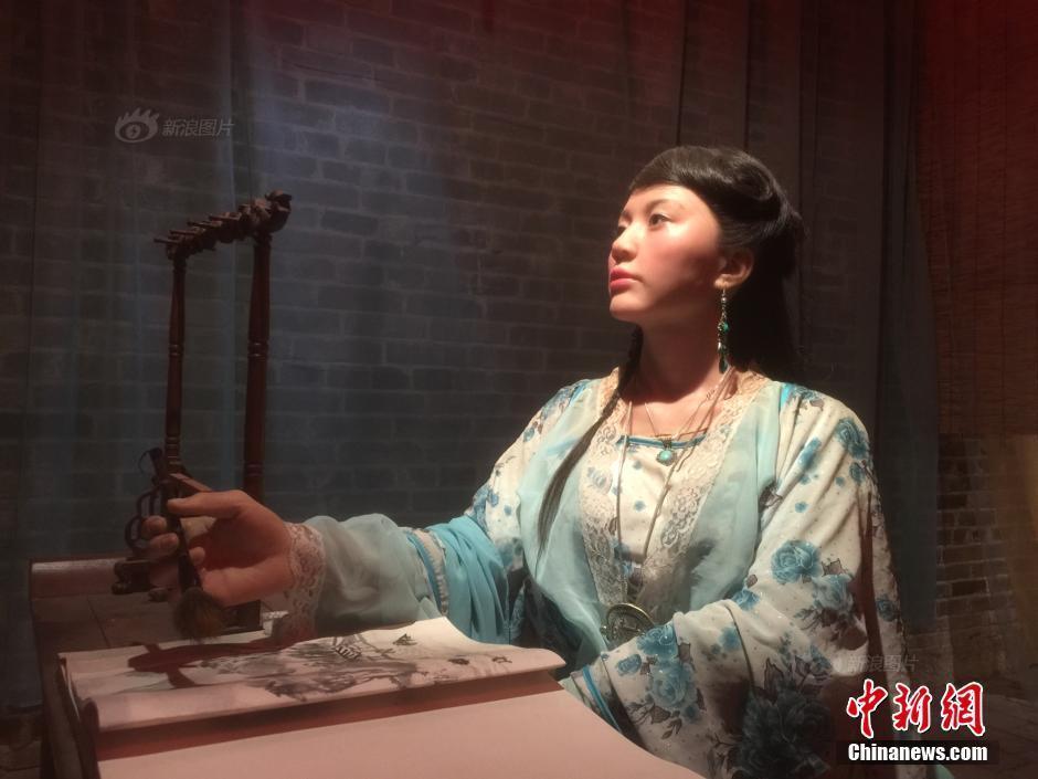 蜡像馆还原古代青楼女子