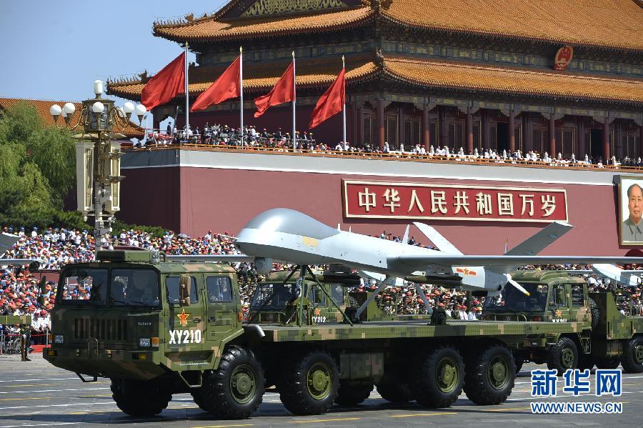 阅兵分列式现场图