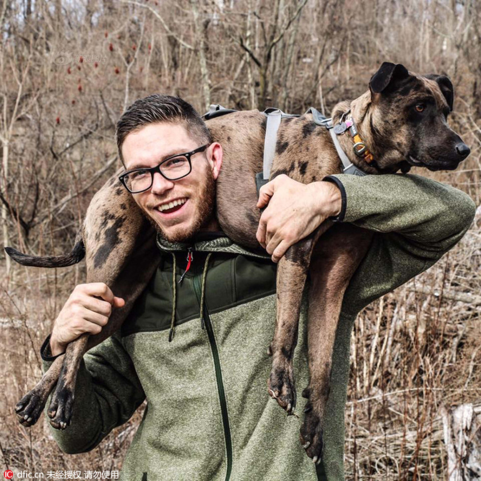 男子患绝症治愈 和爱犬一人一狗周游全美