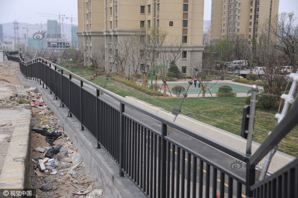 7 2016年04月04日,济南玉函公墓附近一小区,围墙护栏上安装一圈"高压